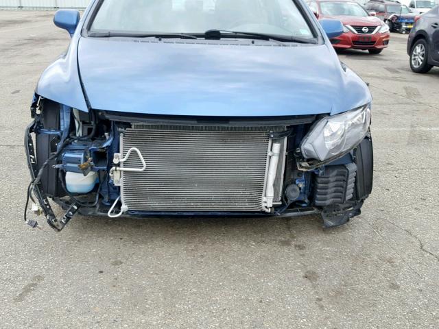 1HGFA16568L004596 - 2008 HONDA CIVIC LX BLUE photo 9