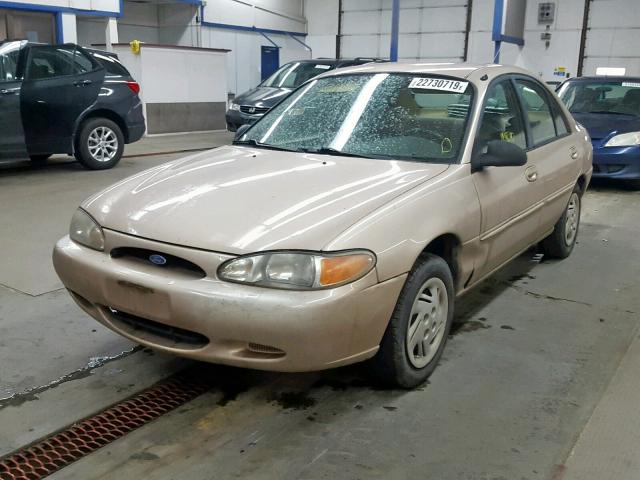 1FALP13P0VW207814 - 1997 FORD ESCORT LX BEIGE photo 2