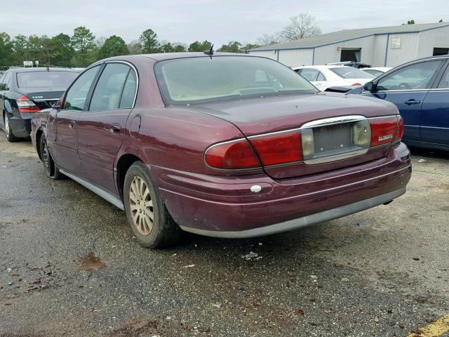 1G4HR54K95U188434 - 2005 BUICK LESABRE LI MAROON photo 3