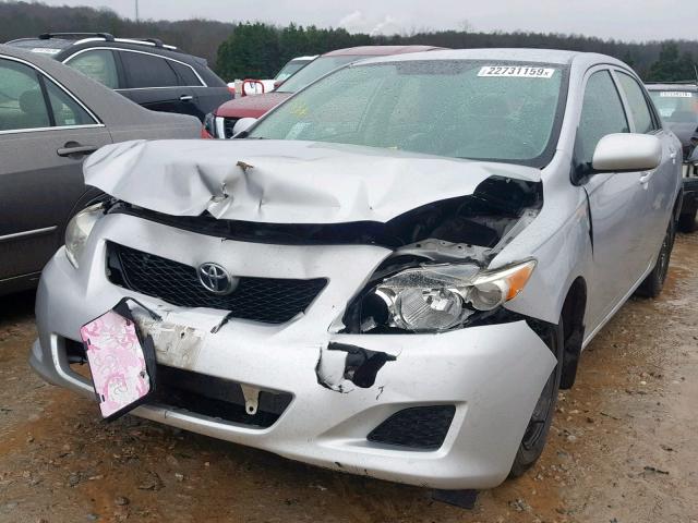 1NXBU4EE4AZ320243 - 2010 TOYOTA COROLLA BA SILVER photo 2