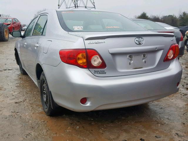 1NXBU4EE4AZ320243 - 2010 TOYOTA COROLLA BA SILVER photo 3