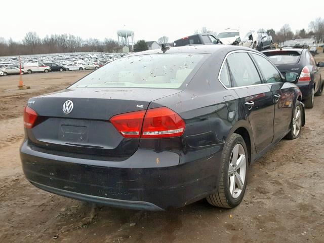 1VWBP7A32DC139134 - 2013 VOLKSWAGEN PASSAT SE BLACK photo 4