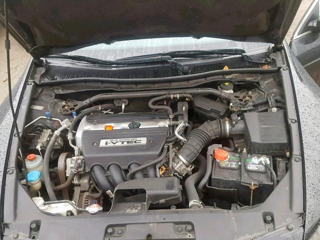 1HGCS12848A025359 - 2008 HONDA ACCORD EXL BLACK photo 7