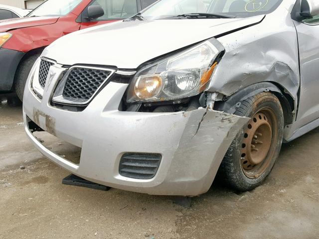 5Y2SP67859Z460864 - 2009 PONTIAC VIBE SILVER photo 9