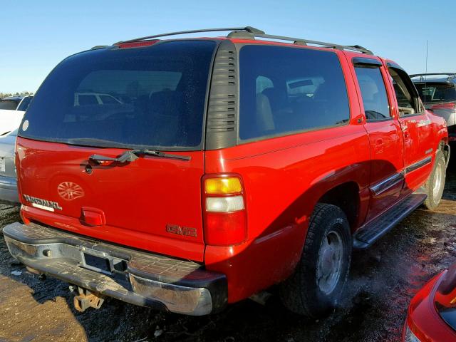 3GKFK16Z52G314374 - 2002 GMC YUKON XL K RED photo 4