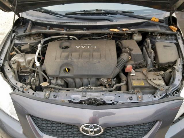 JTDBU4EE1A9117348 - 2010 TOYOTA COROLLA BA Серый фото 7