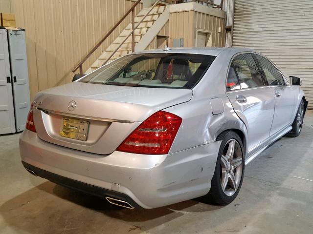 WDDNG7BB9AA295450 - 2010 MERCEDES-BENZ S 550 SILVER photo 4