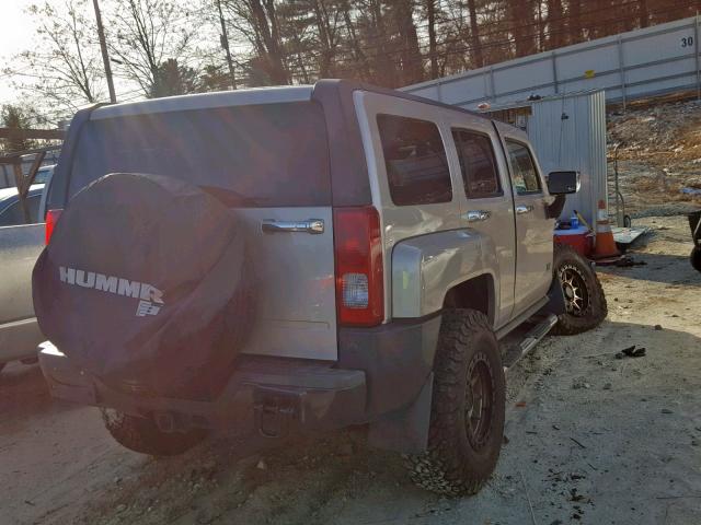 5GTDN13E678192867 - 2007 HUMMER H3 TAN photo 4