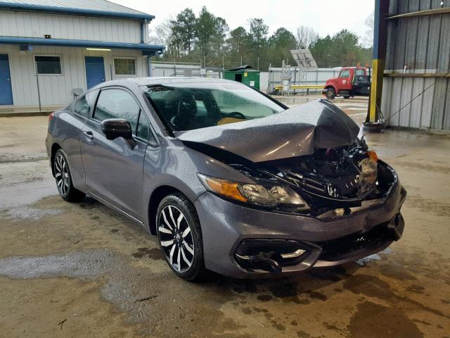 2HGFG3B09FH526735 - 2015 HONDA CIVIC EXL GRAY photo 1