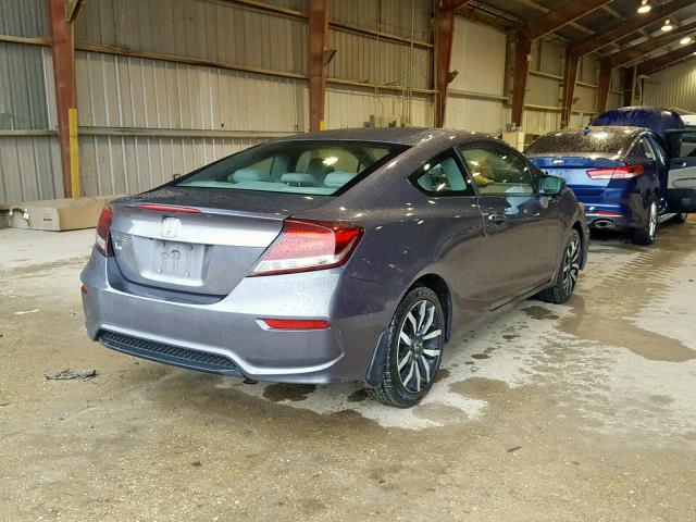 2HGFG3B09FH526735 - 2015 HONDA CIVIC EXL GRAY photo 4