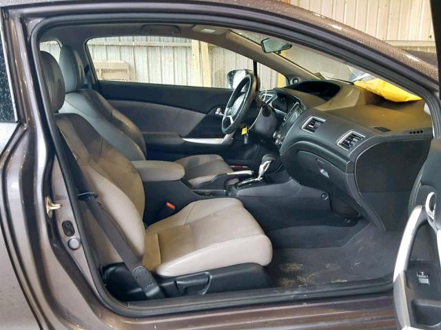 2HGFG3B09FH526735 - 2015 HONDA CIVIC EXL GRAY photo 5