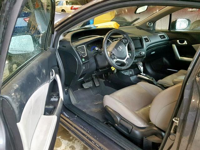 2HGFG3B09FH526735 - 2015 HONDA CIVIC EXL GRAY photo 9