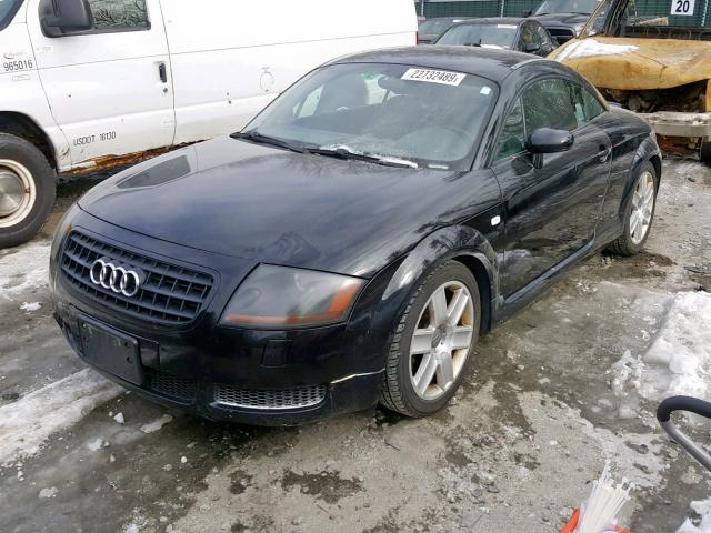 TRUWT28N951007775 - 2005 AUDI TT QUATTRO BLACK photo 2