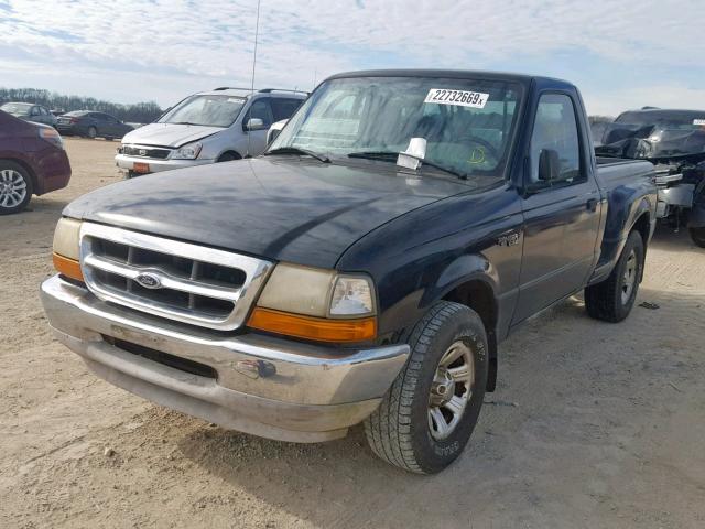 1FTYR10C7YTA04498 - 2000 FORD RANGER BLACK photo 2