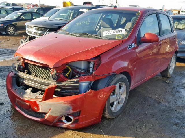 KL2TD66E69B640578 - 2009 PONTIAC G3 RED photo 2