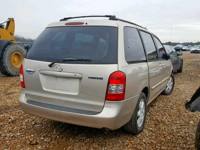 JM3LW28Y010192028 - 2001 MAZDA MPV WAGON GOLD photo 4