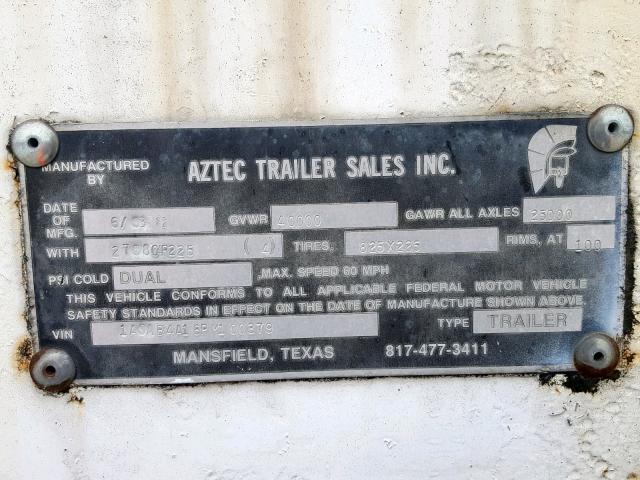 1A9AB4A16PM100379 - 1993 UTILITY TRAILER Ağ foto 10