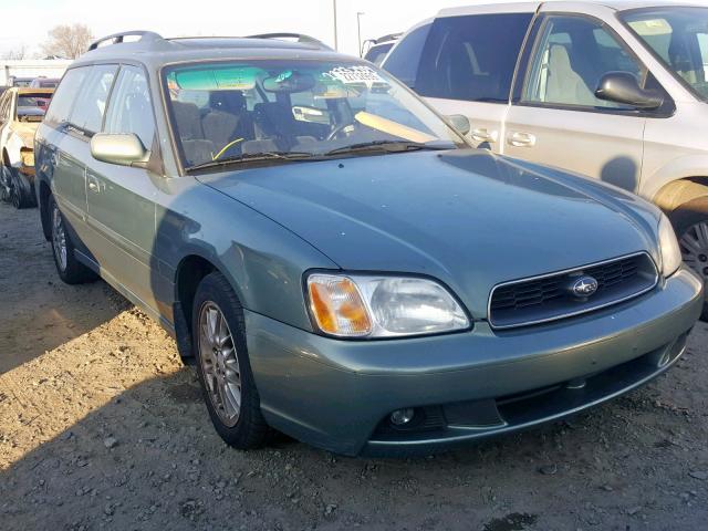 4S3BH635236307814 - 2003 SUBARU LEGACY L GREEN photo 1