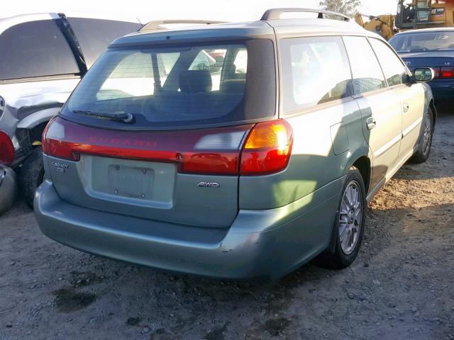 4S3BH635236307814 - 2003 SUBARU LEGACY L GREEN photo 4