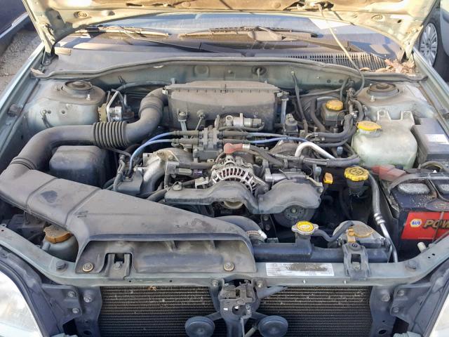 4S3BH635236307814 - 2003 SUBARU LEGACY L GREEN photo 7