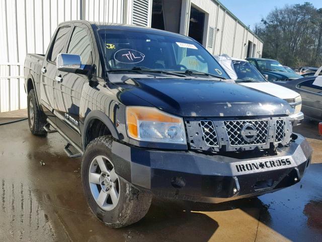 1N6BA0EC5BN311371 - 2011 NISSAN TITAN S BLACK photo 1