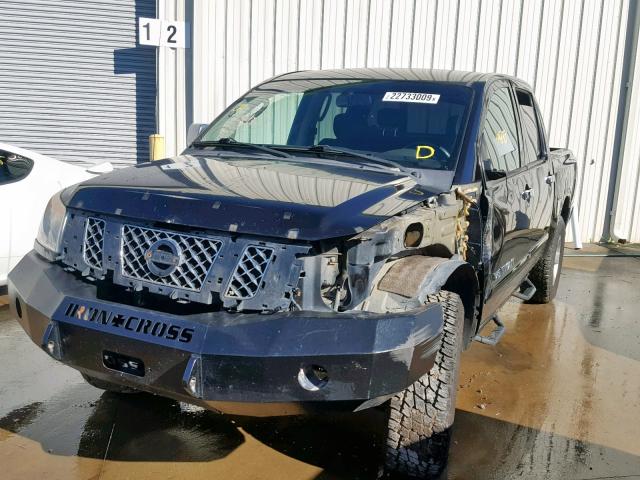 1N6BA0EC5BN311371 - 2011 NISSAN TITAN S BLACK photo 2