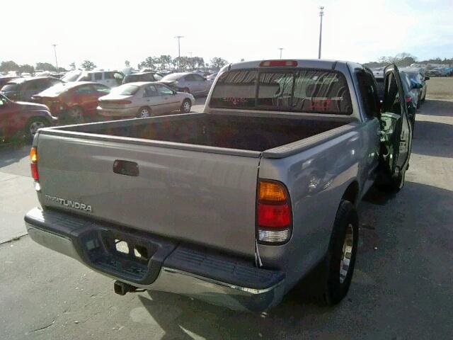 5TBRN34134S439721 - 2004 TOYOTA TUNDRA ACC SILVER photo 4