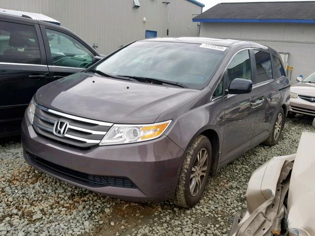 5FNRL5H65BB082624 - 2011 HONDA ODYSSEY EX CHARCOAL photo 2