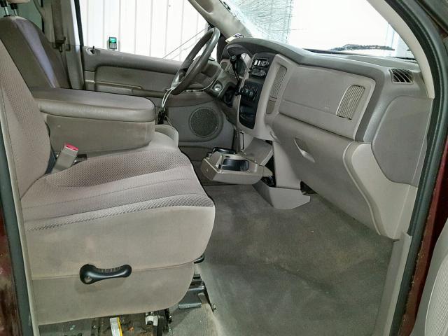 3D7KR28C25G751490 - 2005 DODGE RAM 2500 S MAROON photo 5