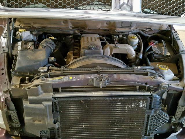 3D7KR28C25G751490 - 2005 DODGE RAM 2500 S MAROON photo 7