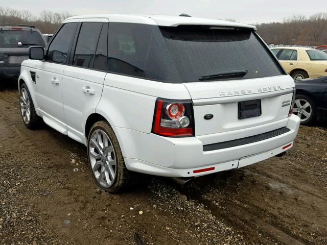 SALSH2E46DA780779 - 2013 LAND ROVER RANGE ROVE WHITE photo 3