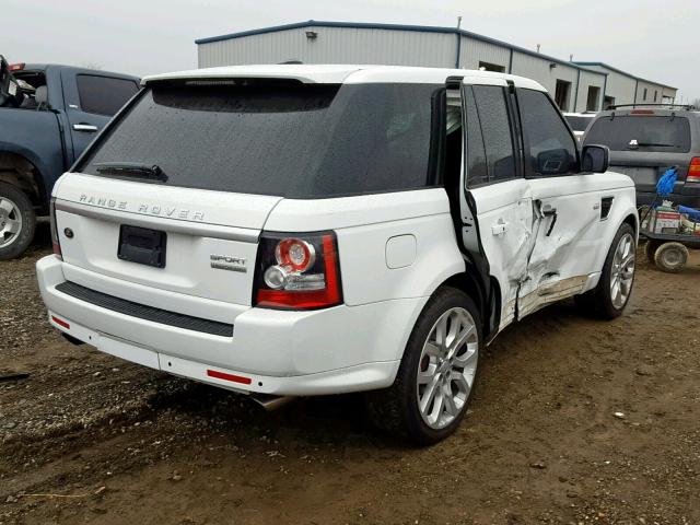 SALSH2E46DA780779 - 2013 LAND ROVER RANGE ROVE WHITE photo 4