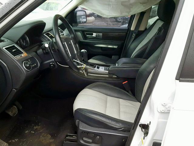 SALSH2E46DA780779 - 2013 LAND ROVER RANGE ROVE WHITE photo 5