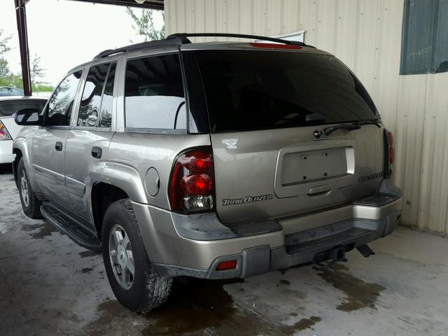 1GNDS13S632221505 - 2003 CHEVROLET TRAILBLAZE SILVER photo 3