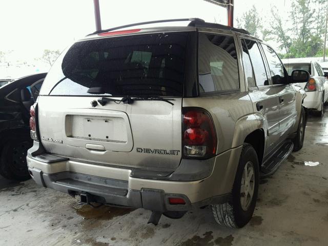 1GNDS13S632221505 - 2003 CHEVROLET TRAILBLAZE SILVER photo 4