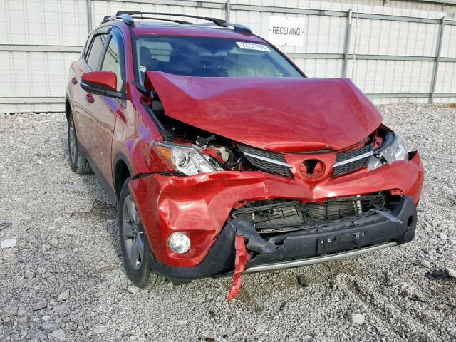 JTMRFREV1FD109065 - 2015 TOYOTA RAV4 XLE RED photo 1