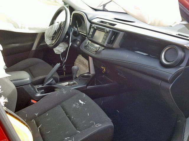 JTMRFREV1FD109065 - 2015 TOYOTA RAV4 XLE RED photo 5