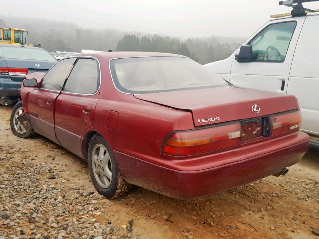 JT8GK13T5R0041580 - 1994 LEXUS ES 300 BURGUNDY photo 3