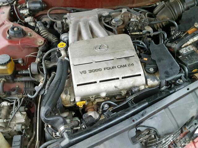 JT8GK13T5R0041580 - 1994 LEXUS ES 300 BURGUNDY photo 7