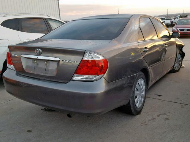 4T1BE32K75U543769 - 2005 TOYOTA CAMRY LE CHARCOAL photo 4