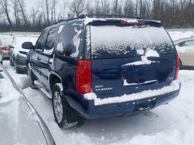 1GKFK13027J213238 - 2007 GMC YUKON BLUE photo 3