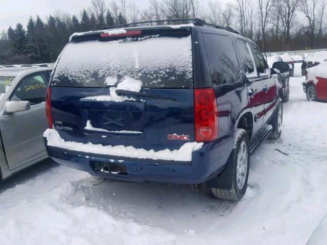 1GKFK13027J213238 - 2007 GMC YUKON BLUE photo 4