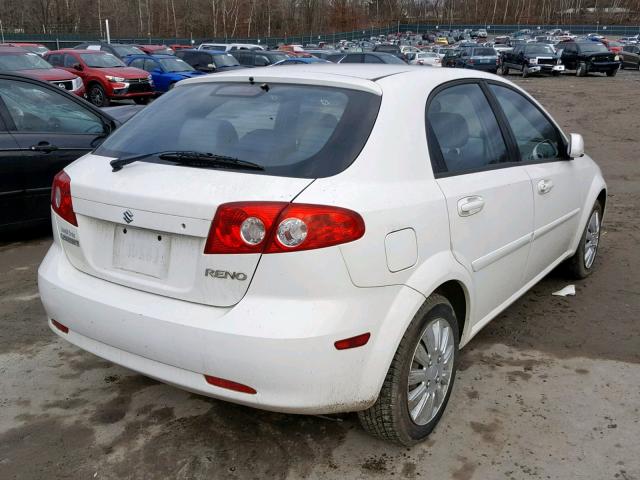 KL5JD66Z27K525258 - 2007 SUZUKI RENO BASE WHITE photo 4