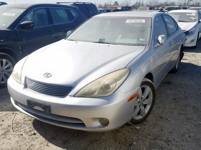 JTHBA30G755105826 - 2005 LEXUS ES 330 GRAY photo 2