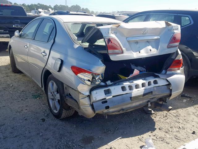 JTHBA30G755105826 - 2005 LEXUS ES 330 GRAY photo 3