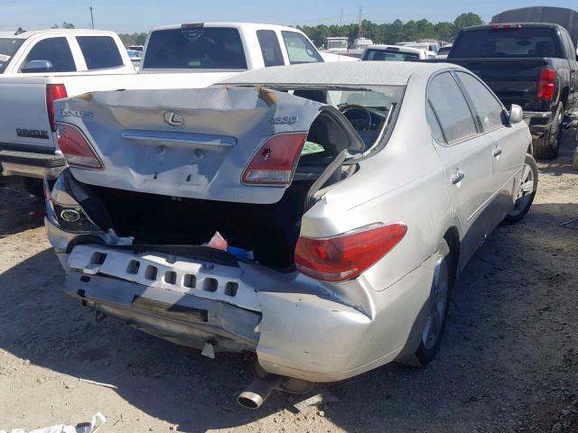 JTHBA30G755105826 - 2005 LEXUS ES 330 GRAY photo 4