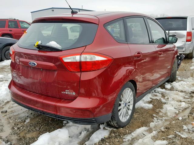 1FADP5AU1DL527891 - 2013 FORD C-MAX SE RED photo 4