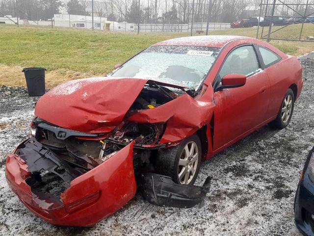 1HGCM82485A018345 - 2005 HONDA ACCORD SE RED photo 2