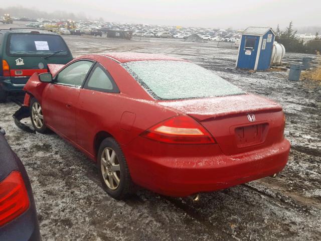 1HGCM82485A018345 - 2005 HONDA ACCORD SE RED photo 3