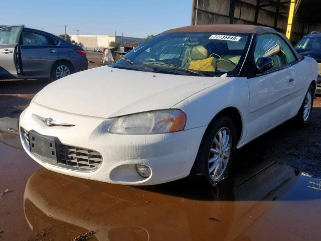 1C3EL55T03N594808 - 2003 CHRYSLER SEBRING LX WHITE photo 2